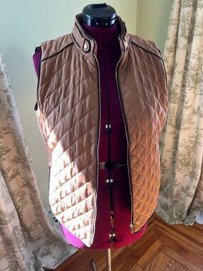 Tan Puffer Vest